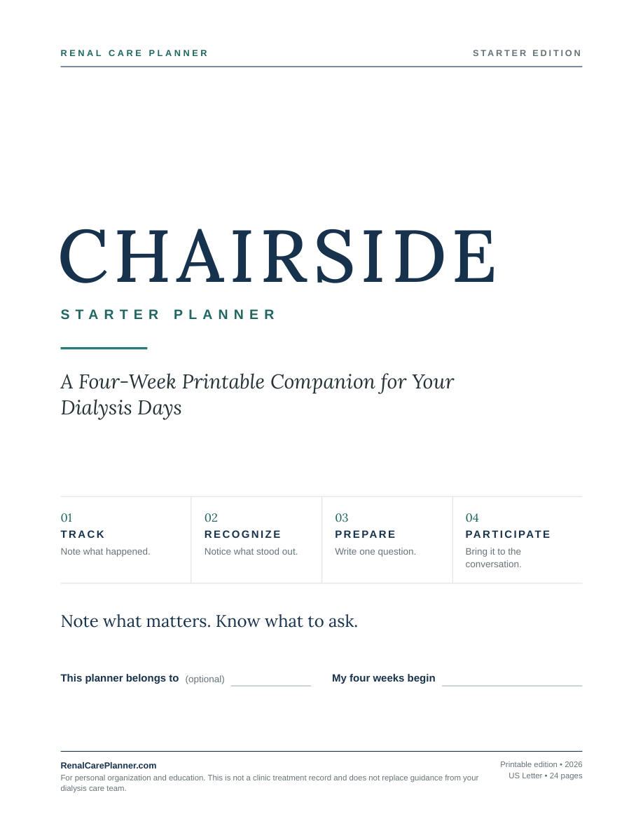 Chairside Starter Planner cover