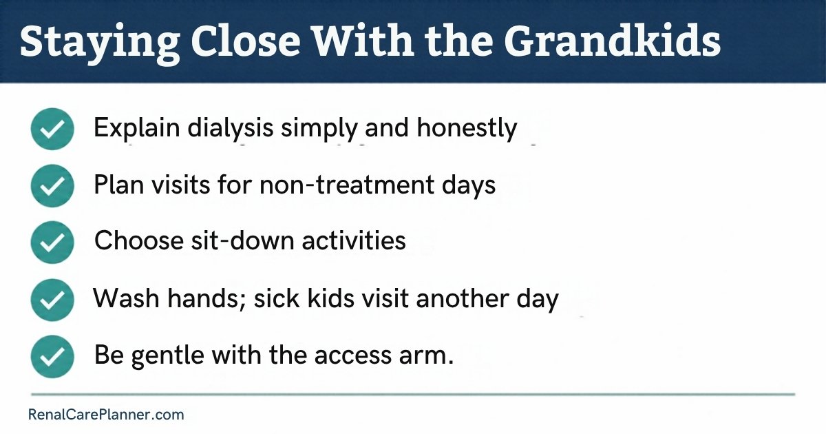 Staying close with the grandkids checklist