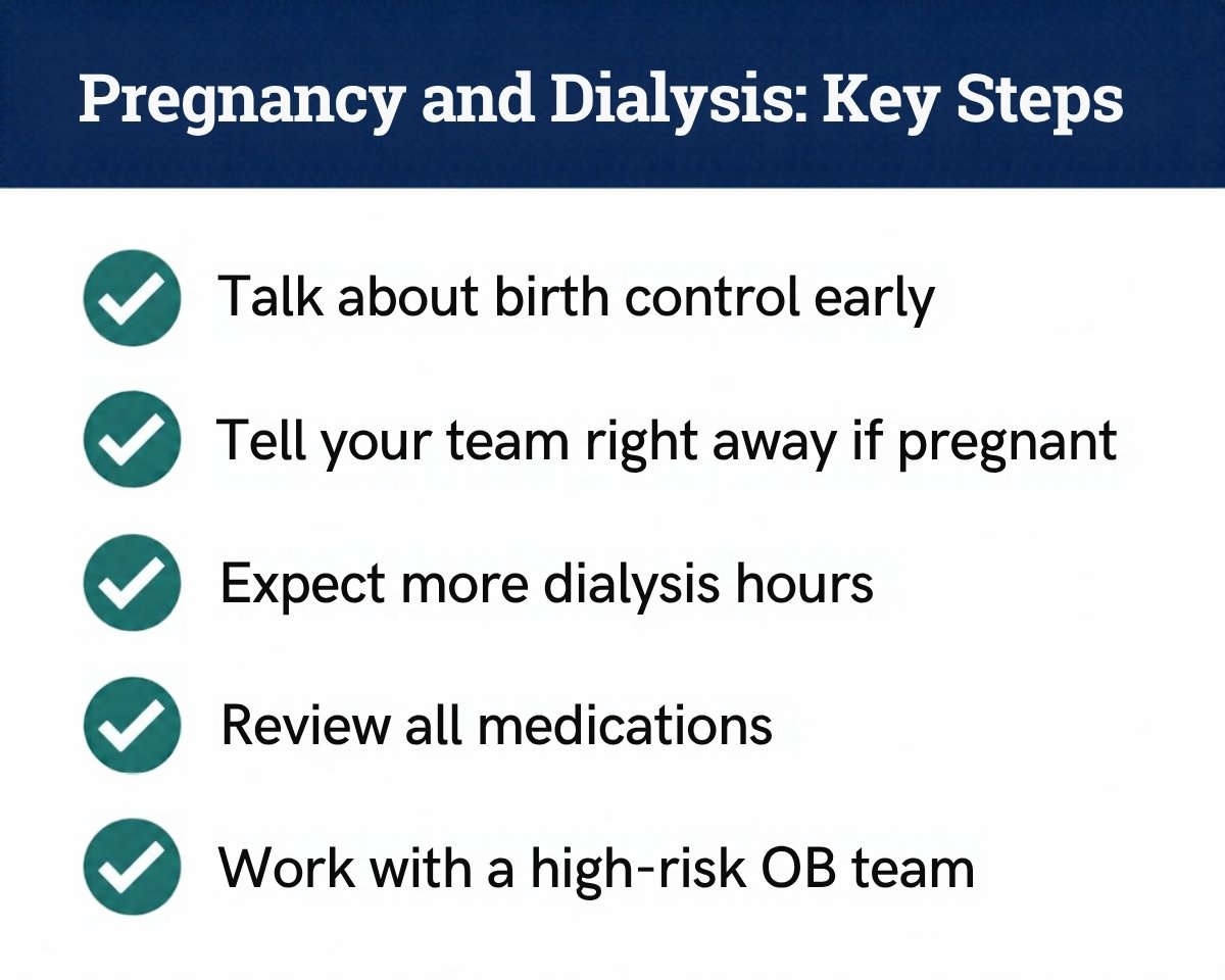 Pregnancy and dialysis key steps