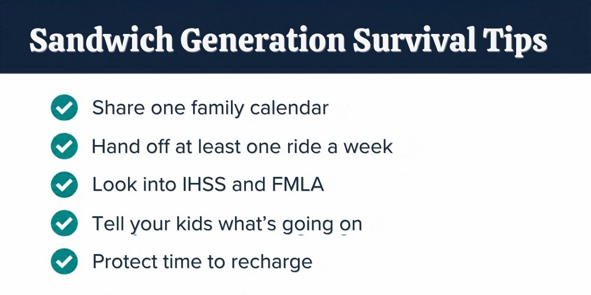 Sandwich generation caregiver tips